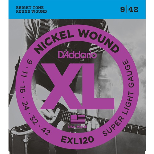 다다리오 Daddario EXL120 Nickel Wound, Super Light, 9-42